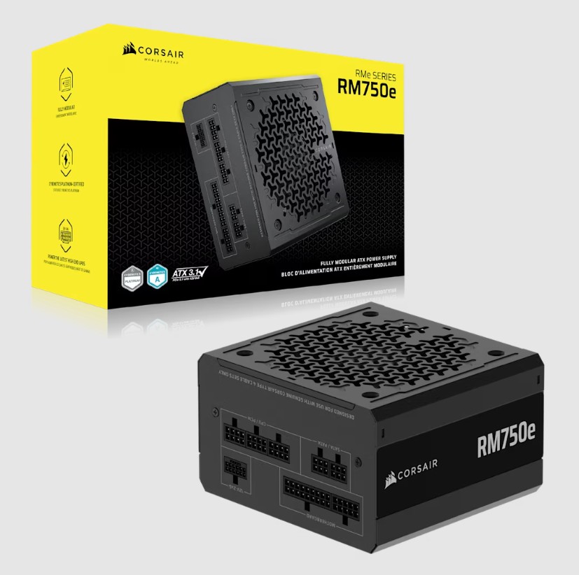 Hình ảnh chi tiết Nguồn Corsair RM750e 750W 80+ Gold (ATX 3.0) - Ảnh số 1