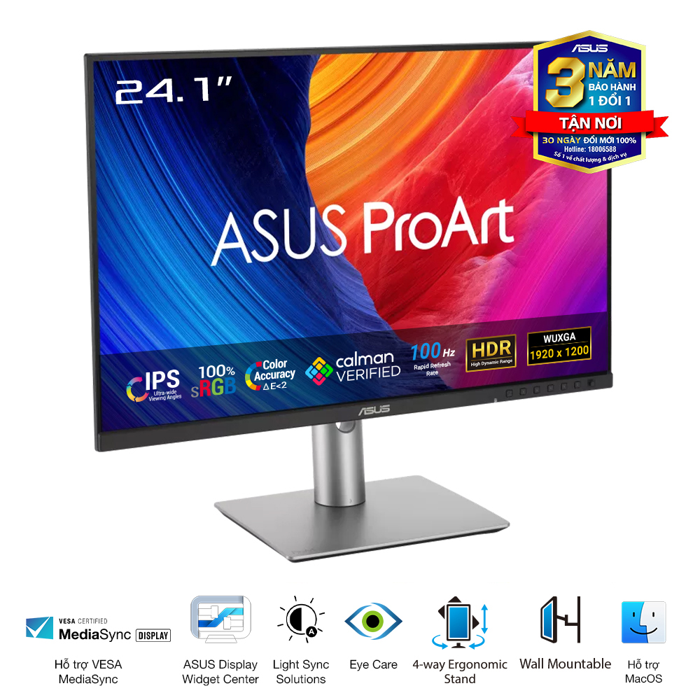 Hình ảnh chi tiết Màn hình đồ họa Asus ProArt PA248QFV 24.1" WUXGA 75Hz - Ảnh số 4