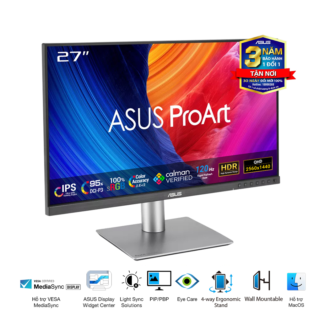 Hình ảnh chi tiết Màn hình đồ họa Asus ProArt PA278QGV 27" 2K 144Hz - Ảnh số 2