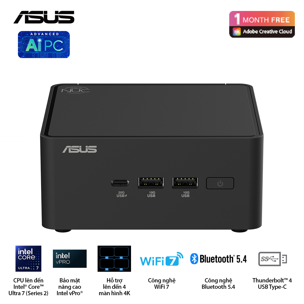Hình ảnh chi tiết Barebone NUC Asus NUC 15 Pro (RNUC15CRHU700000I) - Ảnh số 1
