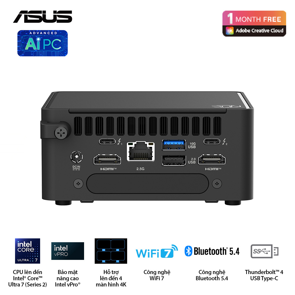 Hình ảnh chi tiết Barebone NUC Asus NUC 15 Pro (RNUC15CRHU700000I) - Ảnh số 3