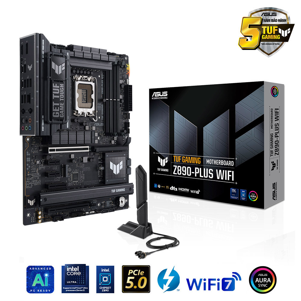 Hình ảnh chi tiết Mainboard Asus TUF GAMING Z890-PLUS WIFI - Socket LGA1851 - Ảnh số 1