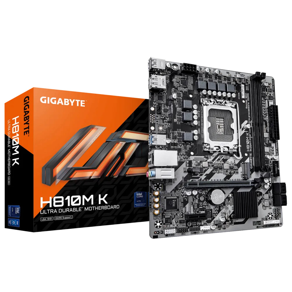 Hình ảnh chi tiết Mainboard Gigabyte H810M K DDR5 - Socket LGA1851 (Tray) - Ảnh số 1