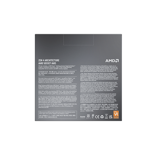 Hình ảnh chi tiết CPU AMD Ryzen 5 7600X - 6N 12L, 5.3GHz, Socket AM5 - Ảnh số 4