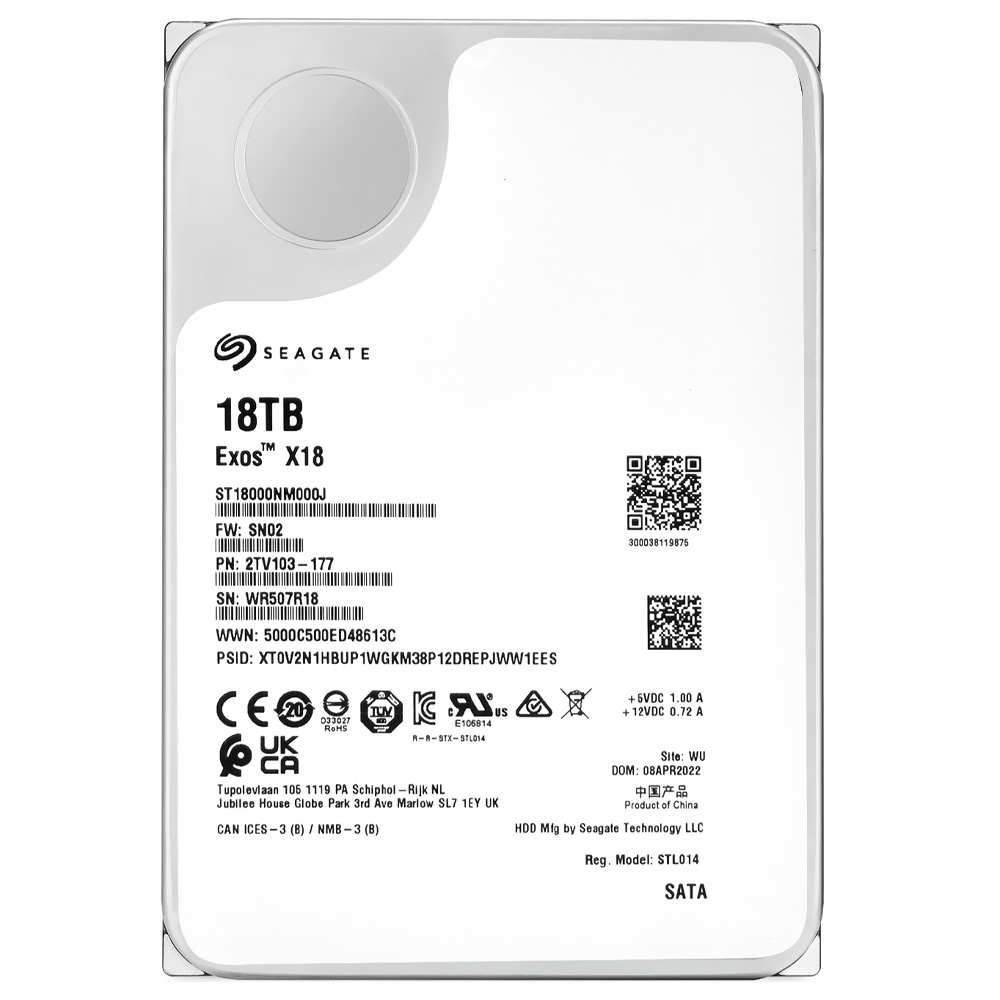Hình ảnh chi tiết HDD Seagate Exos X18 18TB SATA3 Enterprise - Ảnh số 2