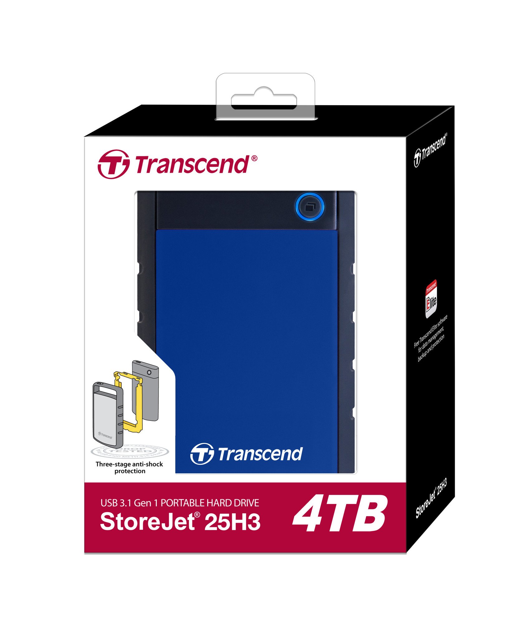 Hình ảnh chi tiết Ổ cứng Transcend StoreJet 4TB TS4TSJ25H3B - Ảnh số 2