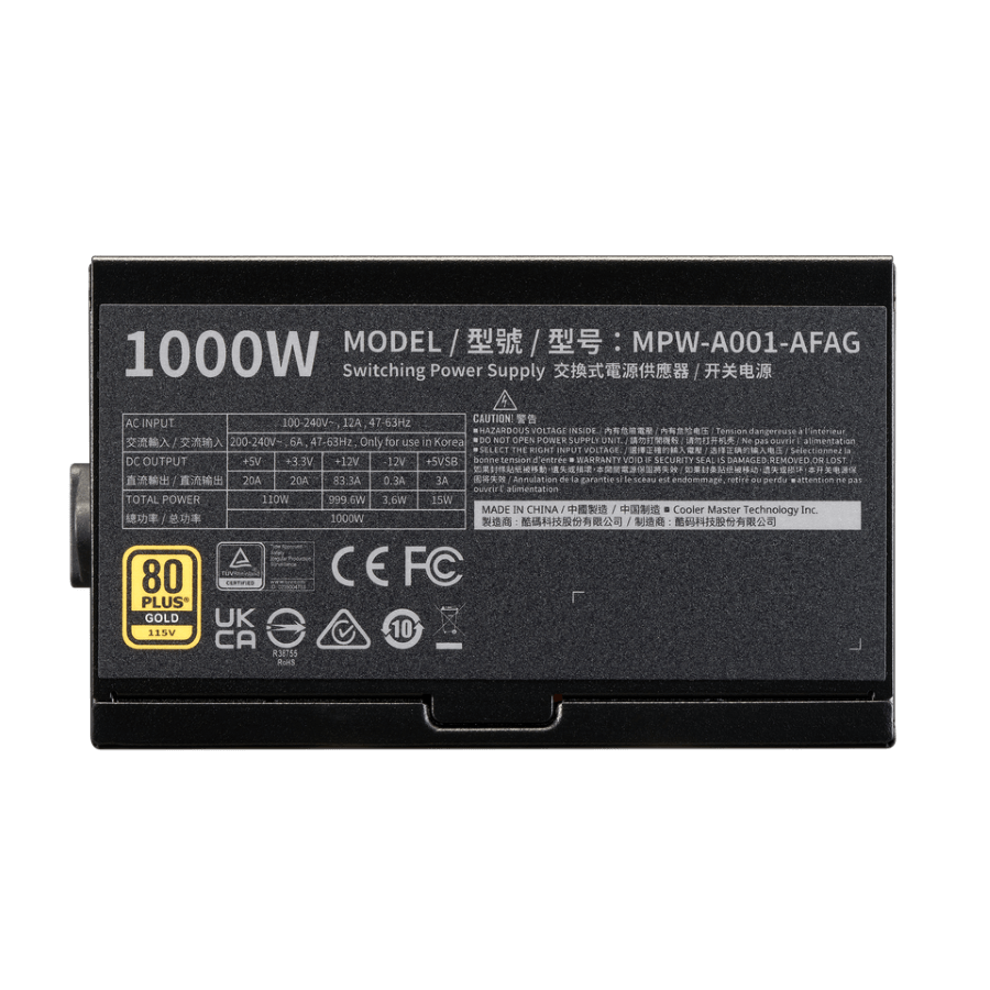 Hình ảnh chi tiết Nguồn Cooler Master Elite Gold FM 1000W 80 Plus Gold - Ảnh số 3