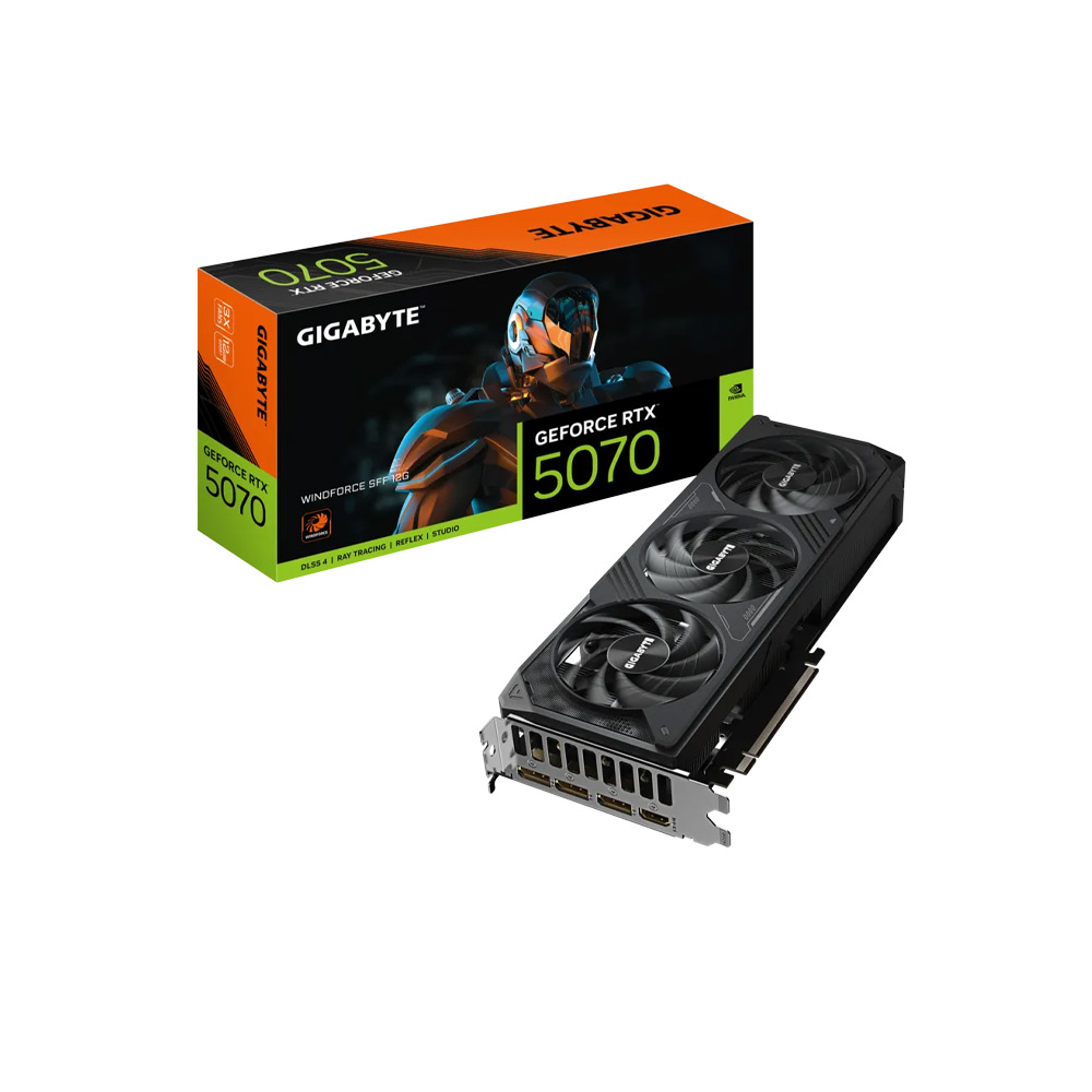 Hình ảnh chi tiết VGA Gigabyte GeForce RTX 5070 Windforce 3X 12GB GDDR7 - Ảnh số 1
