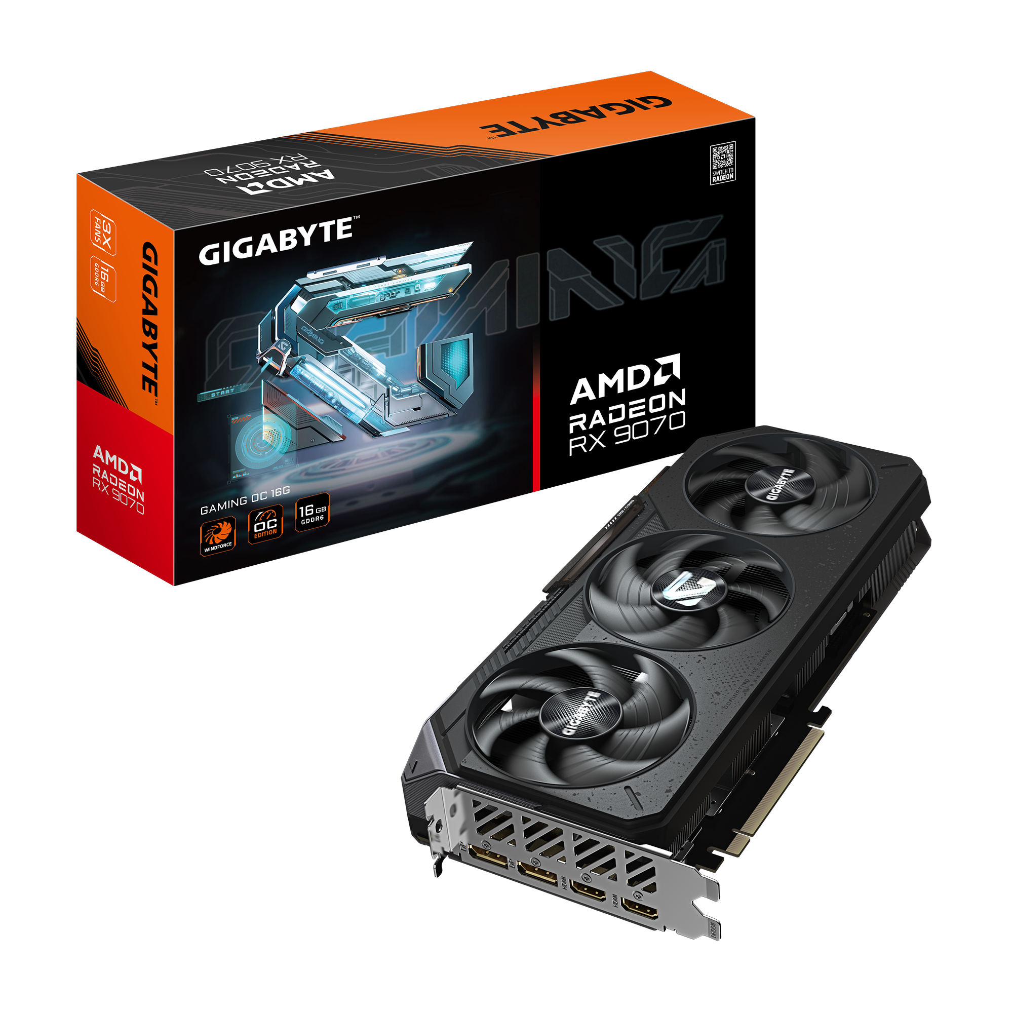Hình ảnh chi tiết VGA Gigabyte Radeon RX 9700 XT GAMING OC 16GB GDDR7 - Ảnh số 1