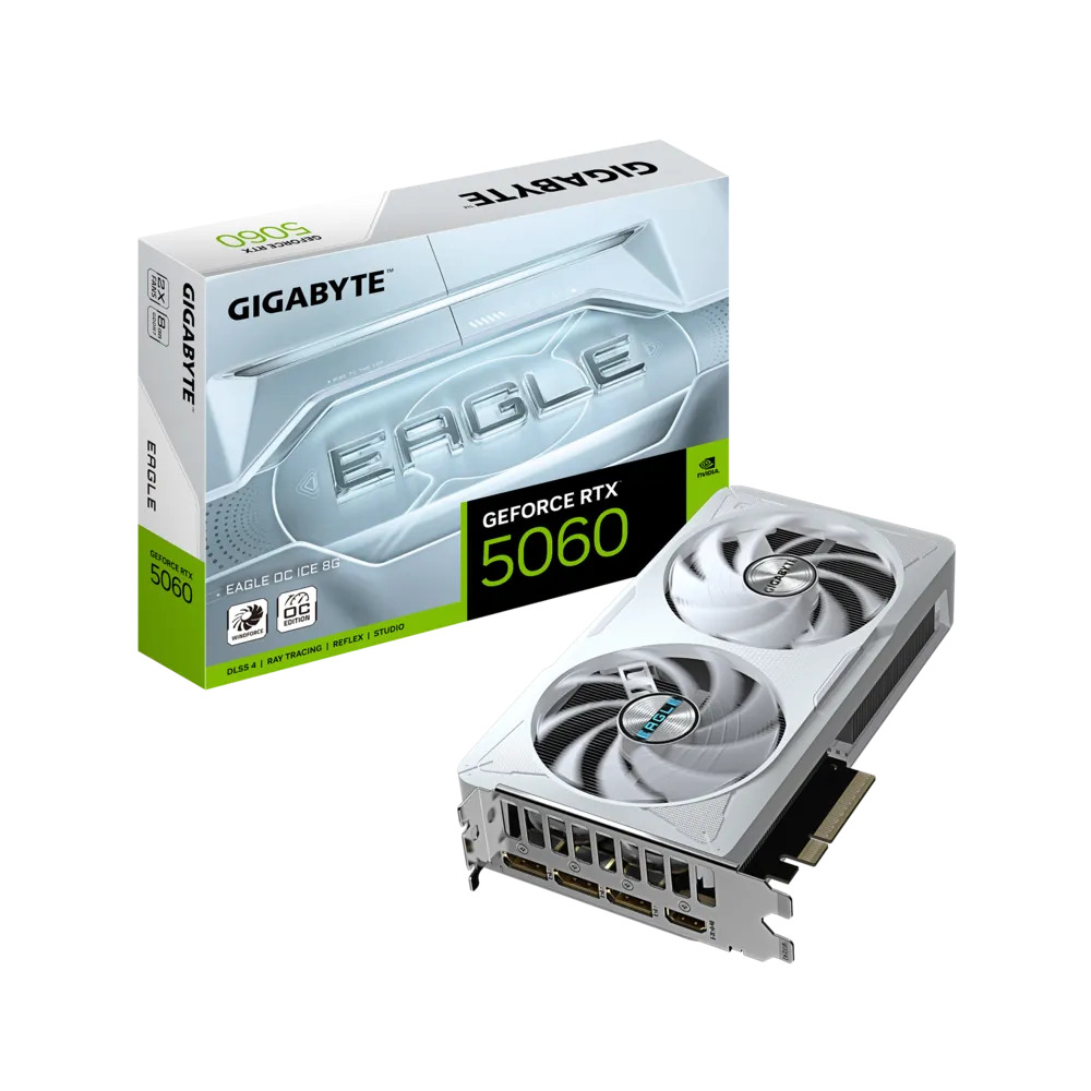 Hình ảnh chi tiết VGA Gigabyte GeForce RTX 5060 EAGLE OC ICE 8GB GDDR7 (Trắng) - Ảnh số 1