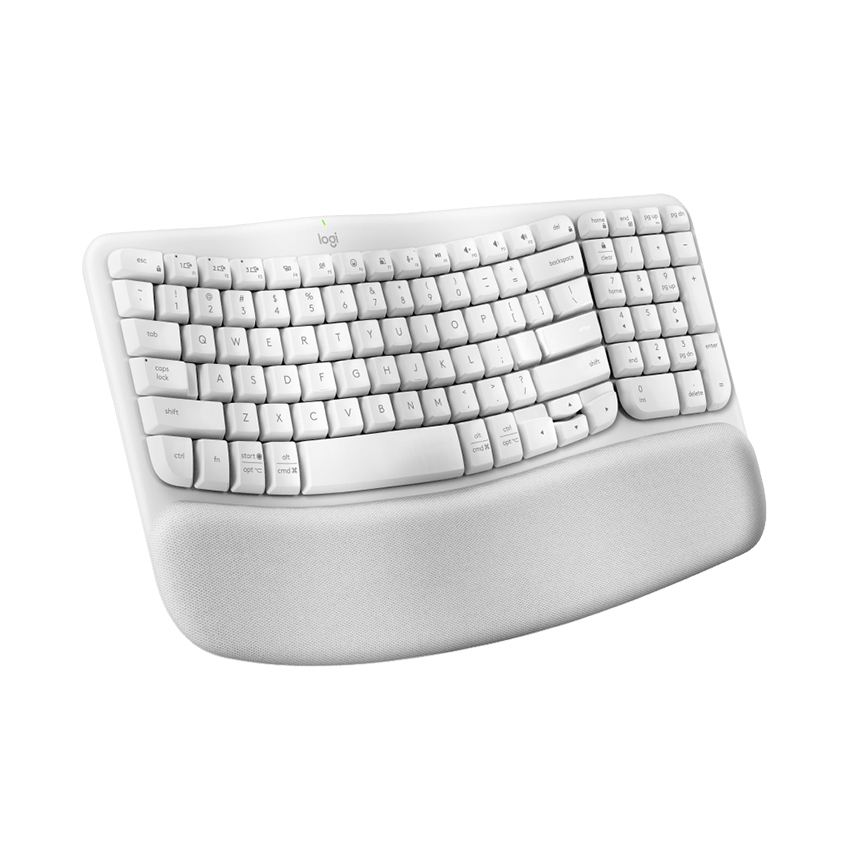 Hình ảnh chi tiết Bàn phím không dây Logitech Wave Keys Ergonomic - Đen (920-012282) - Ảnh số 2