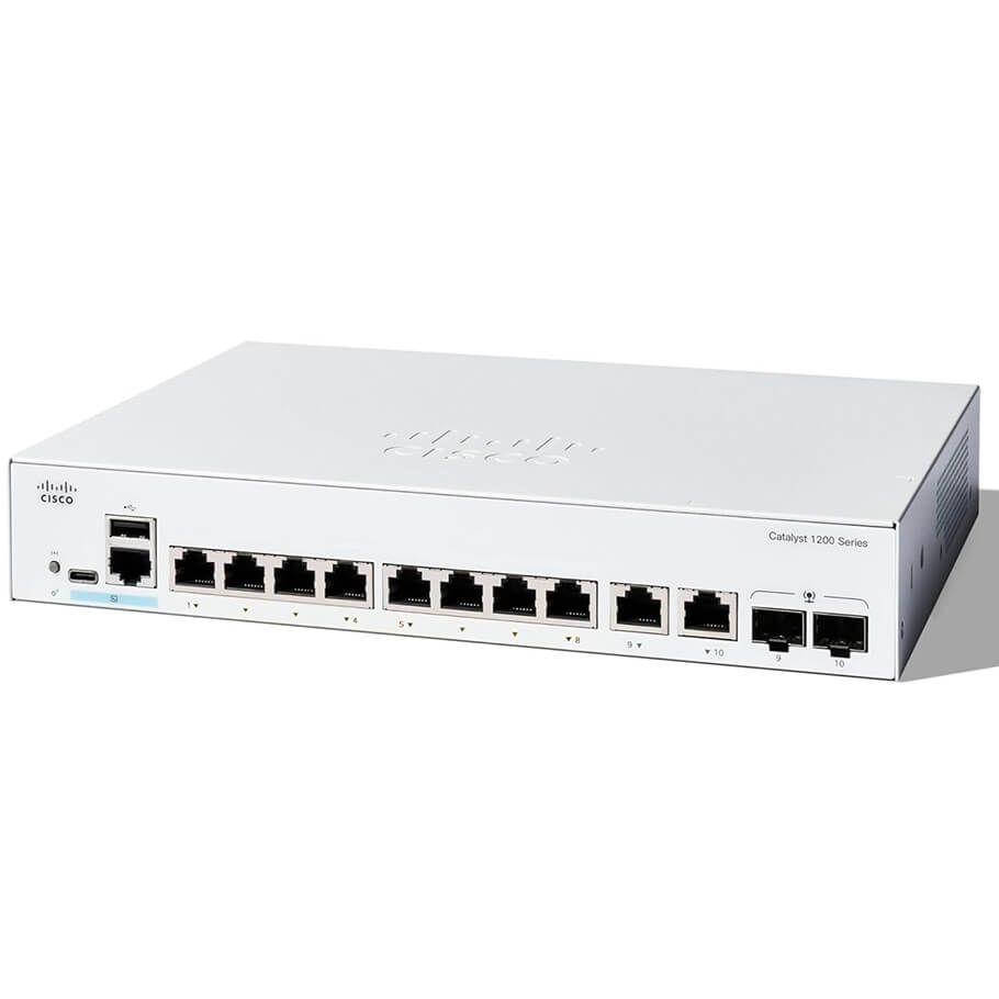 Hình ảnh chi tiết Switch Cisco Catalyst 1200-8T-E-2G - 8 cổng GE, 2 Combo - Ảnh số 1