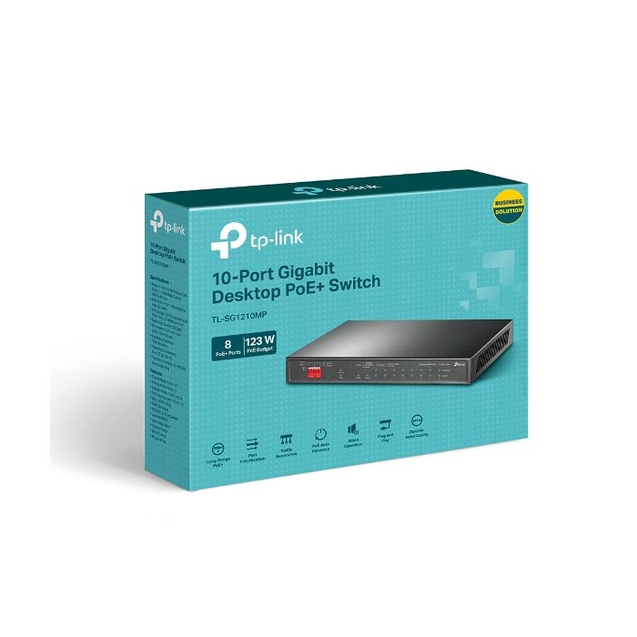 Hình ảnh chi tiết Switch TP-Link TL-SG1210MP - 10 cổng, 8 PoE+ - Ảnh số 3