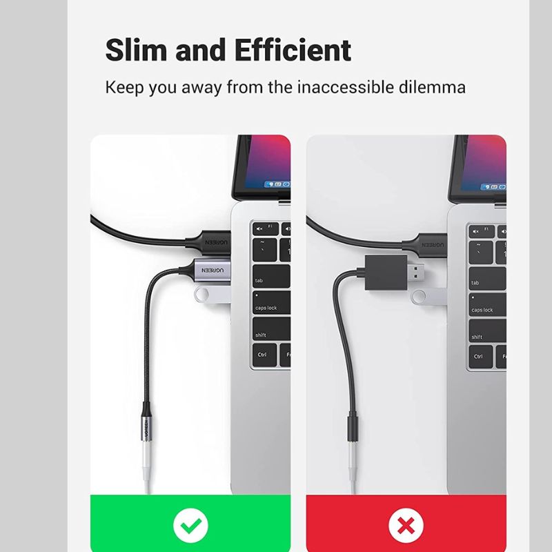 Hình ảnh chi tiết Cáp USB 2.0 sang 3.5mm Ugreen 25cm (30757) - Ảnh số 5