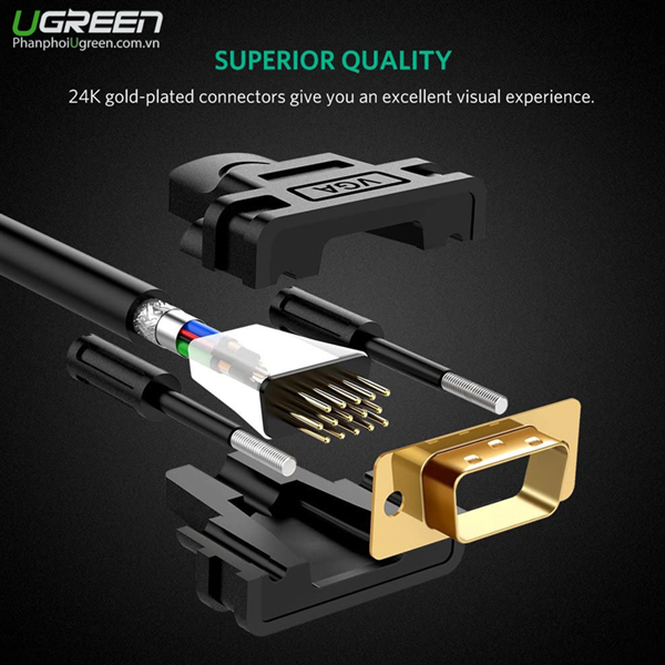 Hình ảnh chi tiết Dây cáp VGA Ugreen 10m - (11633) - Ảnh số 6