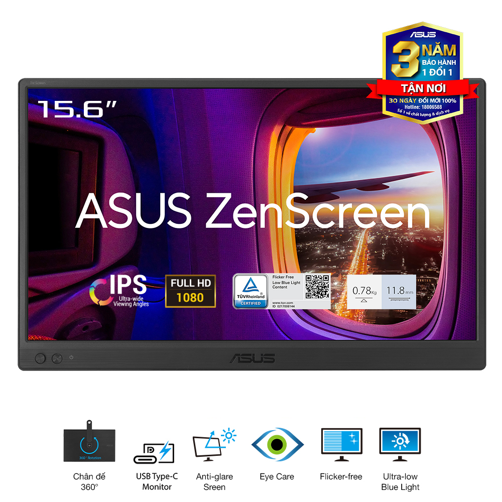 Hình ảnh chi tiết Màn hình di động Asus ZenScreen MB169C+ 15.6" FHD - Ảnh số 1