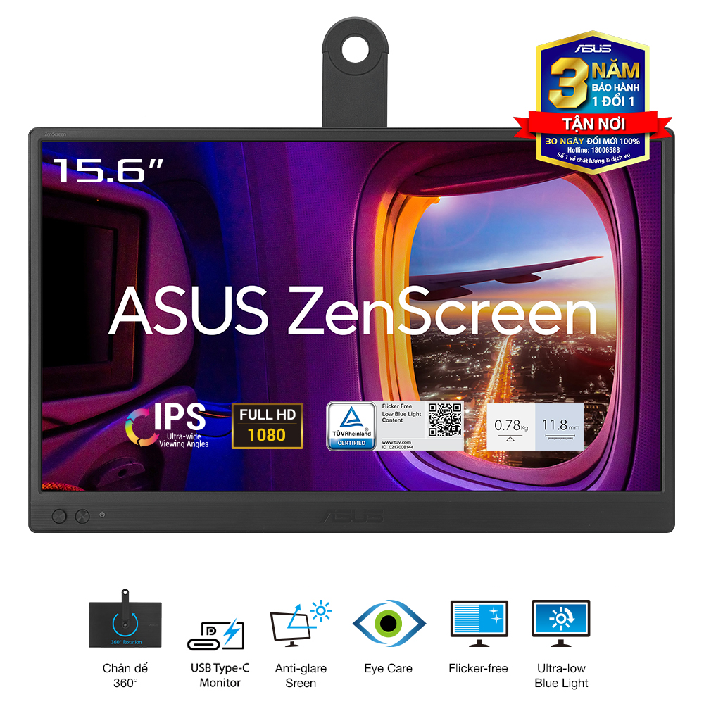 Hình ảnh chi tiết Màn hình di động Asus ZenScreen MB169C+ 15.6" FHD - Ảnh số 2