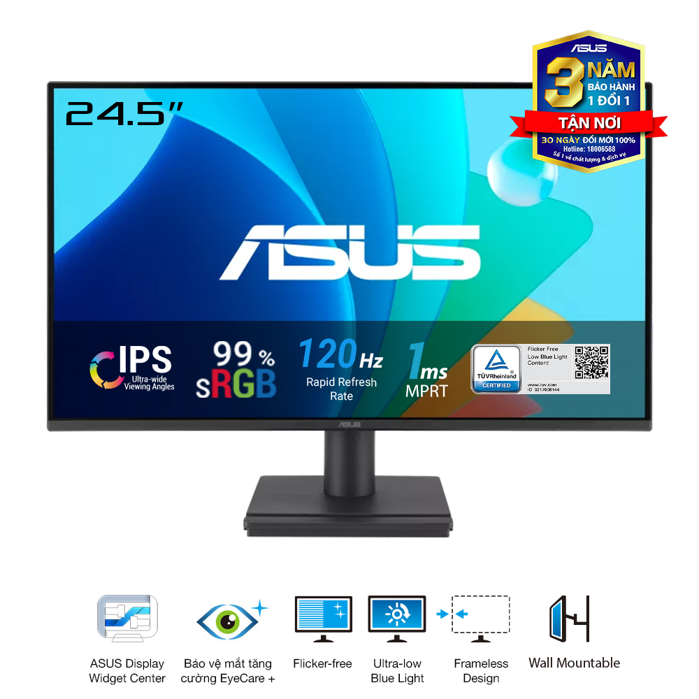 Hình ảnh chi tiết Màn hình Asus VA259HGA 24.5" FHD 144Hz - Ảnh số 1
