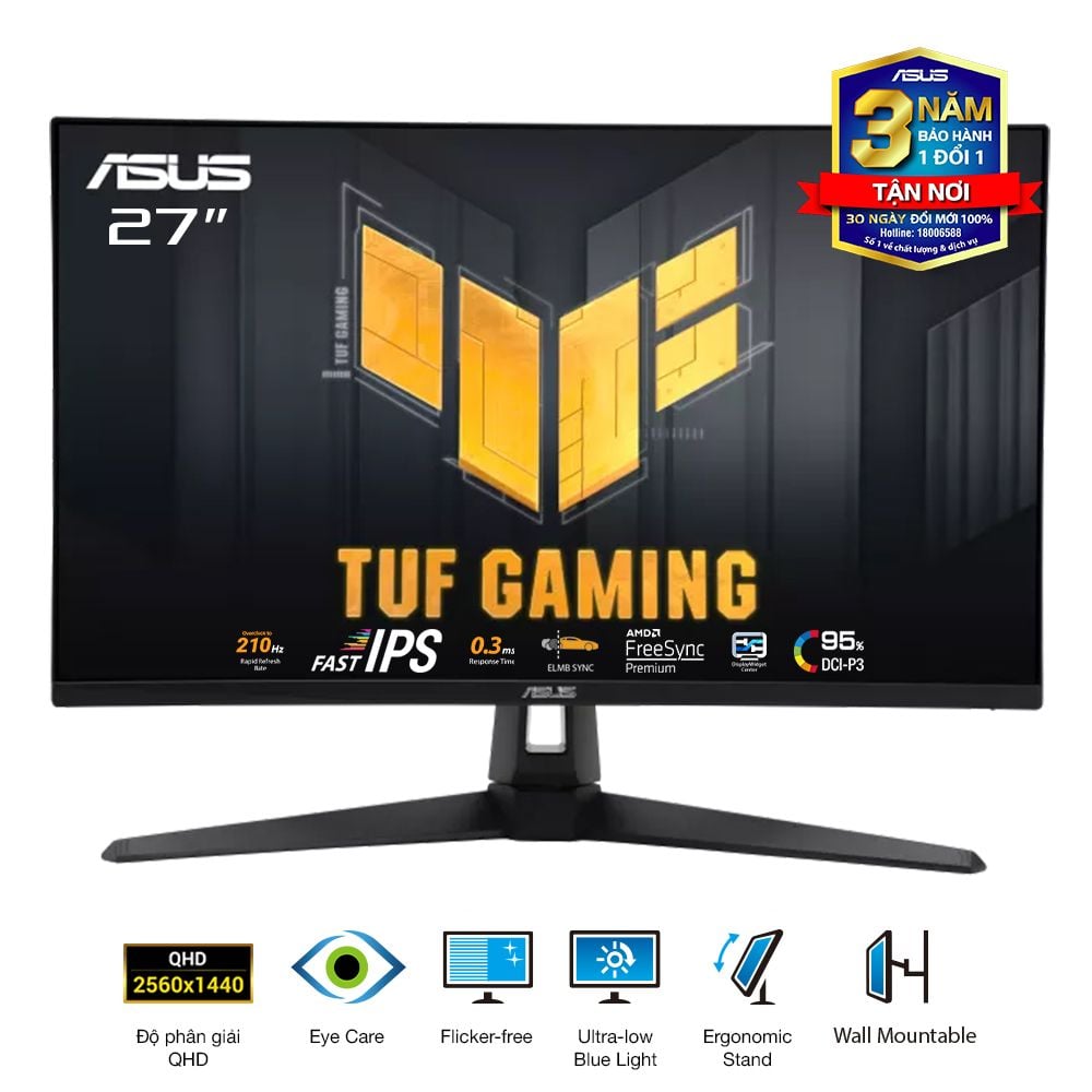 Hình ảnh chi tiết Màn hình Asus TUF Gaming VG27AQ5A 27" 2K 180Hz - Ảnh số 1