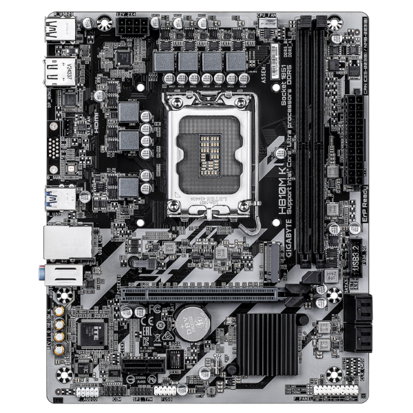 Hình ảnh chi tiết Mainboard Gigabyte H810M K DDR5 - Socket LGA1851 (Tray) - Ảnh số 4