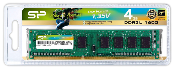 Hình ảnh chi tiết RAM PC Silicon Power 4GB DDR3L 1600MHz - Ảnh số 1
