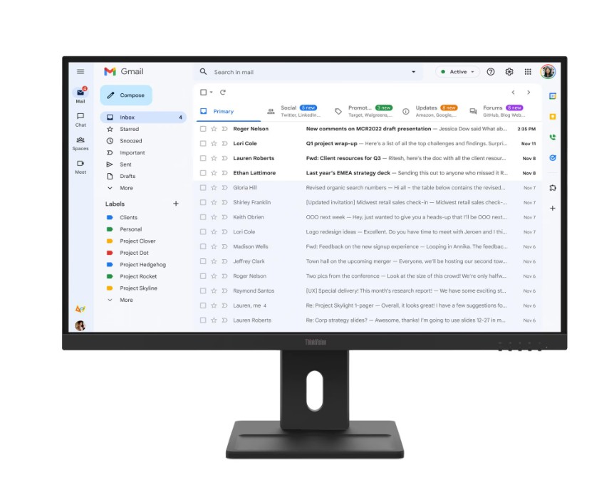 Hình ảnh chi tiết Màn hình Lenovo ThinkVision E27-40 27" FHD 100Hz - Ảnh số 1