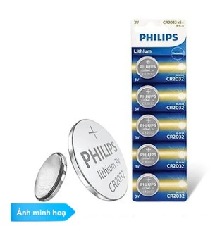 Hình ảnh chi tiết Pin minicell Philips CR2032P5B vỉ 5 - Ảnh số 1