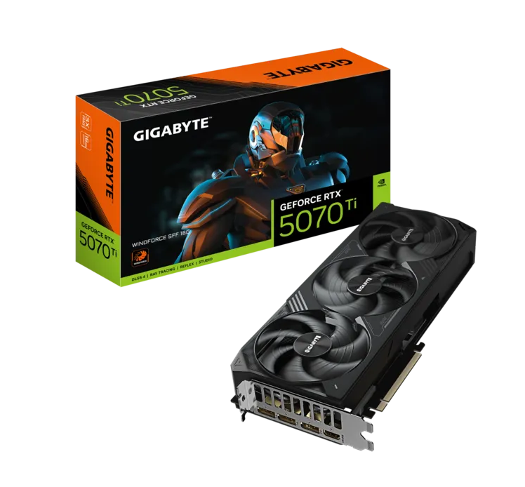 Hình ảnh chi tiết VGA Gigabyte RTX 5070 Ti Windforce 3X OC 16GB GDDR7 - Ảnh số 1
