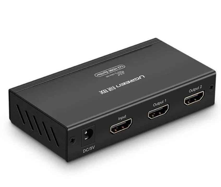 Hình ảnh chi tiết Bộ chia HDMI 1x2, 1 ra 2 cổng Ugreen (40201EU) - Ảnh số 1