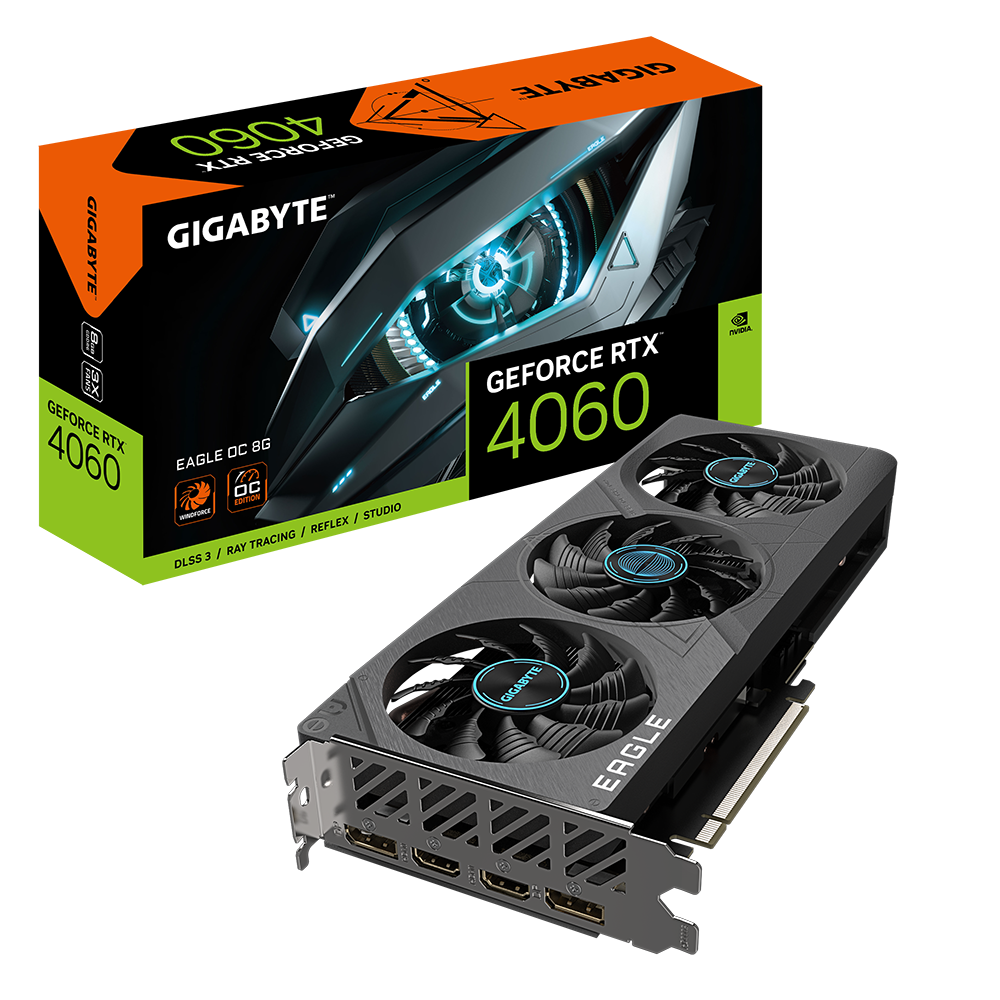 Hình ảnh chi tiết VGA Gigabyte GeForce RTX 4060 EAGLE OC 8GB GDDR6 - Ảnh số 1