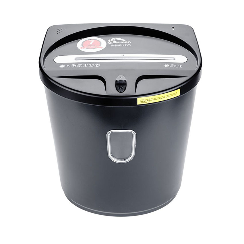 Hình ảnh chi tiết Máy hủy tài liệu Silicon PS-812C - Hủy vụn, 8 tờ, Thùng 21L - Ảnh số 1