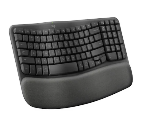 Hình ảnh chi tiết Bàn phím không dây Logitech Wave Keys Ergonomic -Trắng (920-012281) - Ảnh số 1