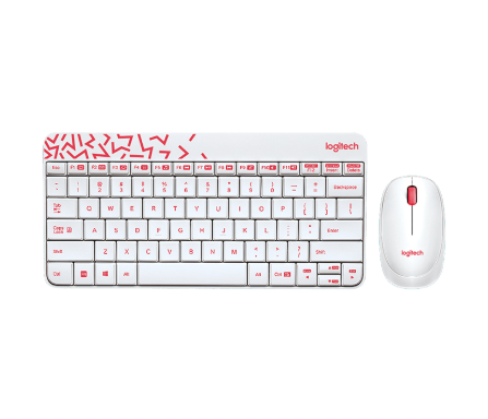 Hình ảnh chi tiết Combo không dây Logitech MK240 Nano - Trắng (920-008201) - Ảnh số 1