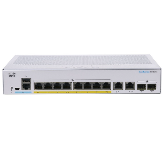 Hình ảnh chi tiết Switch Cisco Business 350-8T-E-2G - 8 cổng Gigabit, Managed - Ảnh số 1