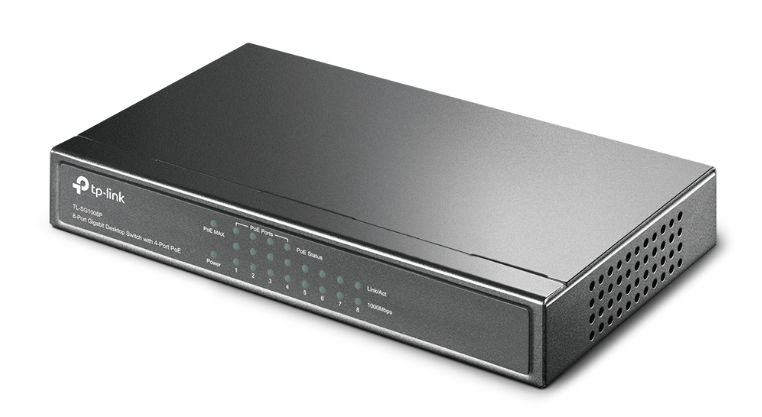 Hình ảnh chi tiết Switch TP-Link TL-SF1008P - 8 cổng 10/100Mbps, 4 PoE+ - Ảnh số 1