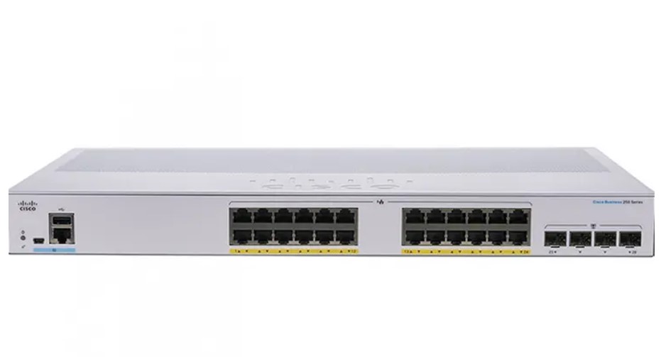 Hình ảnh chi tiết Switch Cisco Business 250-24P-4G - 24 cổng PoE+, Smart - Ảnh số 1