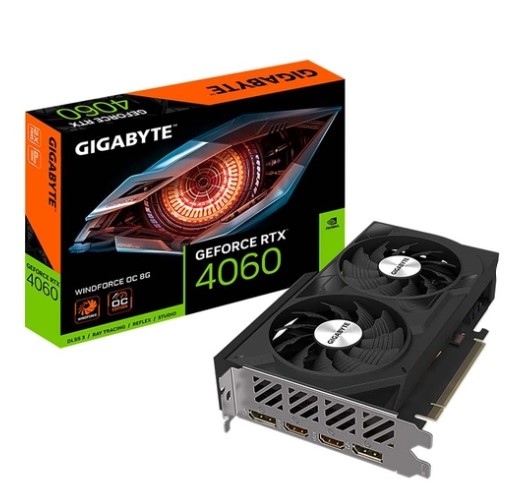 Hình ảnh chi tiết VGA Gigabyte GeForce RTX 4060 Windforce OC 8GB GDDR6 - Ảnh số 1