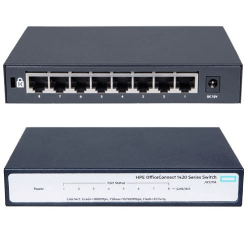 Hình ảnh chi tiết Switch HPE 1420-8G (JH329A) - 8 cổng Gigabit - Ảnh số 1