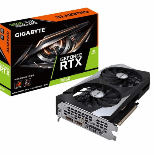 Hình ảnh chi tiết VGA Gigabyte GeForce RTX 3050 Windforce OC 6GB GDDR6 - Ảnh số 1