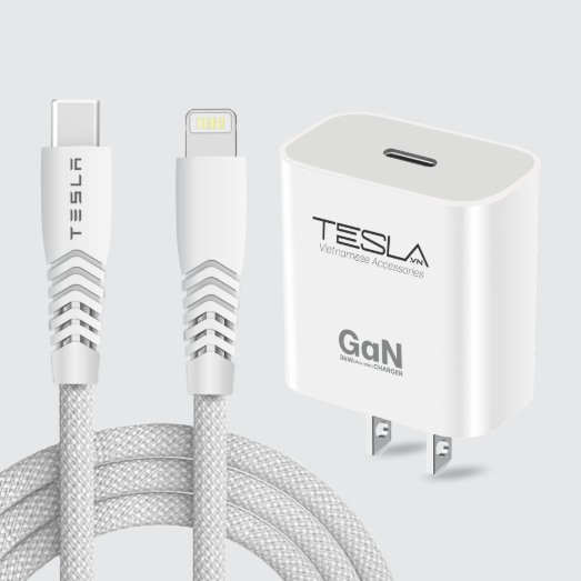 Hình ảnh chi tiết BỘ SẠC NHANH TESLA TL12CBL DÂY XÁM - Ảnh số 1