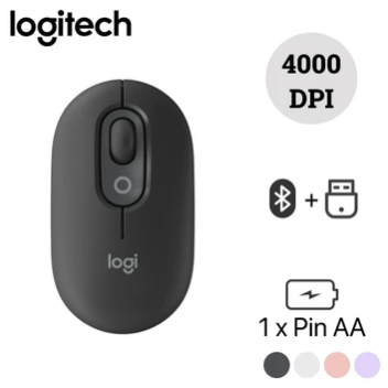 Hình ảnh chi tiết Chuột không dây Logitech POP Mouse - Đen (910-007401) - Ảnh số 1