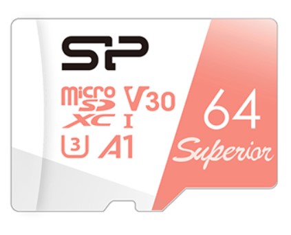 Hình ảnh chi tiết Thẻ nhớ Silicon Power Superior 64GB MicroSDXC - V30 A1, Đọc 100MB/s - Ảnh số 1