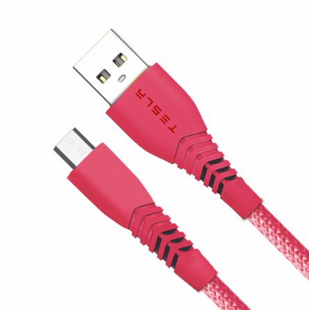 Hình ảnh chi tiết CÁP SẠC TESLA TL01M - MÀU ĐỎ - Ảnh số 1