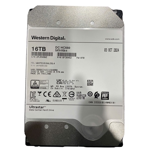Hình ảnh chi tiết HDD WD Ultrastar 16TB SATA (WUH722016CLE6L4) - Ảnh số 1