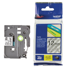 Hình ảnh chi tiết Nhãn in Brother TZe-131 - 12mm, Đen trên Trong suốt - Ảnh số 1