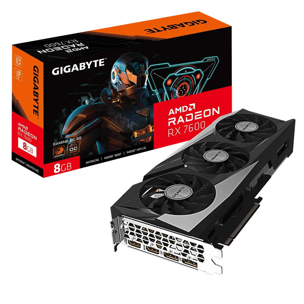 Hình ảnh chi tiết VGA Gigabyte Radeon RX 7600 GAMING OC 8GB GDDR6 - Ảnh số 1