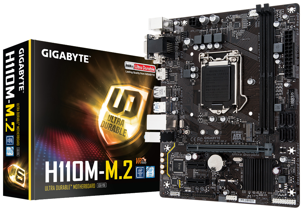 Hình ảnh chi tiết Mainboard Gigabyte H110M-DS2/M.2 DDR4 - Socket LGA1151, H110 - Ảnh số 1