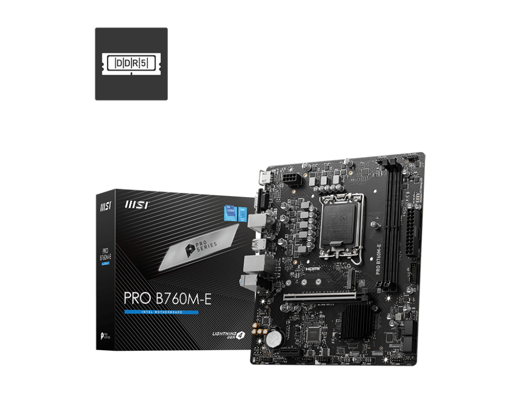 Hình ảnh chi tiết Mainboard MSI PRO B760M-E DDR4 - Socket LGA1700, B760 - Ảnh số 1