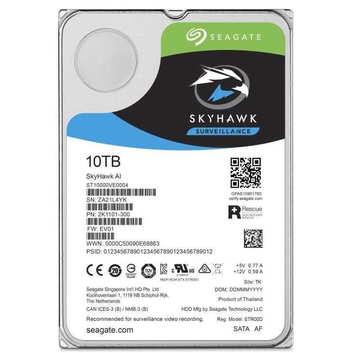 Hình ảnh chi tiết Ổ cứng Seagate 10TB SkyHawk ST10000VE0008 - Ảnh số 1