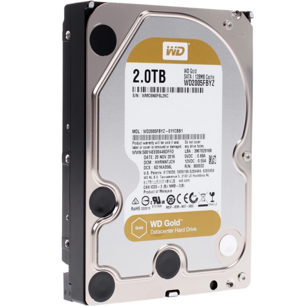 Hình ảnh chi tiết Ổ cứng Western 2TB Gold WD2005FBYZ - Ảnh số 1